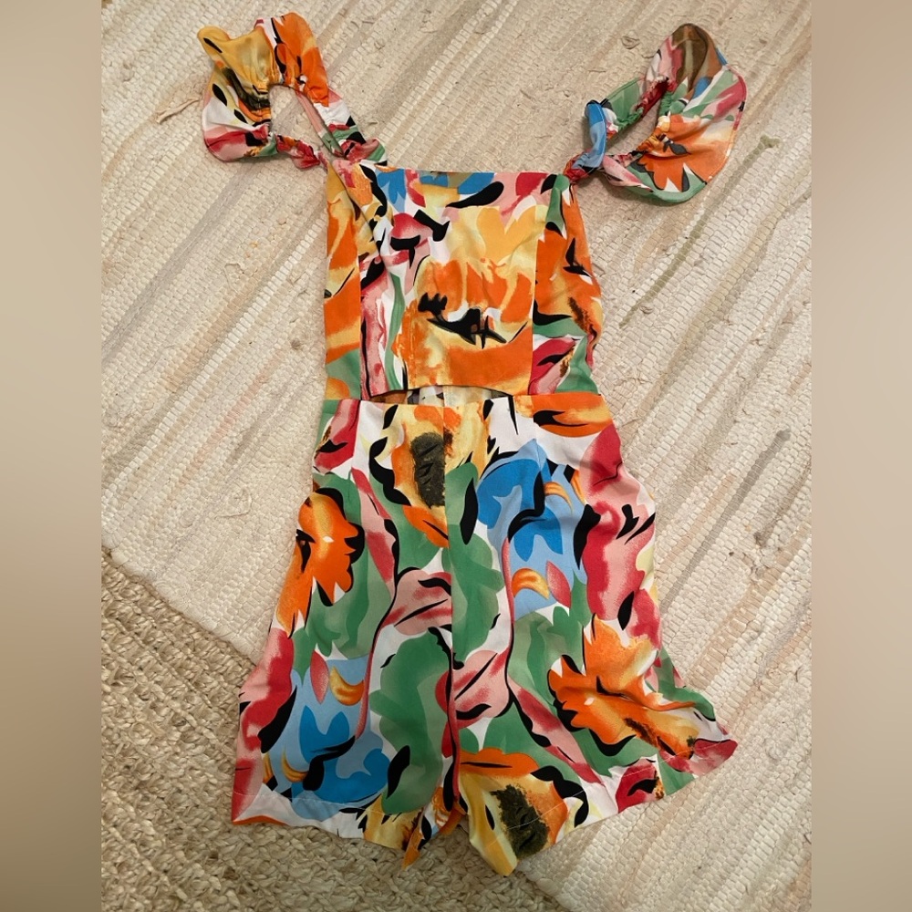 Colorful Floral Jumpsuit